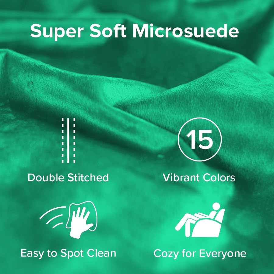 Sofa Sack Bean Bag Chair - Plush, Ultra Soft - Memory Foam Bean Bag Chair with Microsuede Cover - Stuffed Foam Filled Furniture and Accessories for Dorm Room 3 Feet - Aqua Marine