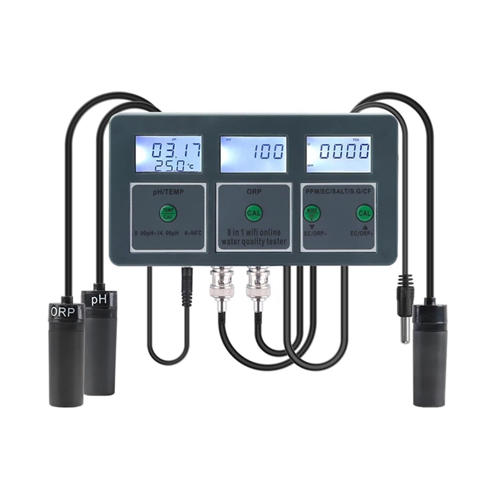 Tuya WiFi Pecera Probador De Calidad Del Agua Máquina Prueba Alta Precisión Analizador Monitor For Piscinas Acuarios DeteccióN RáPida Y Precisa