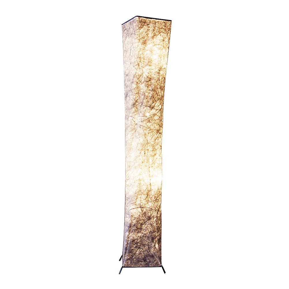 52 Inch Fabric Shade LED Floor Lamp - Warm White Light for Living Room, Bedroom, Office