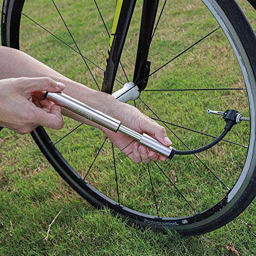 Bomba de bicicleta, Romacci Bomba de bomba de bicicleta 120 PSI Mangueira de montanha para ciclismo