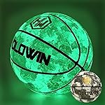HW HOLOWIN Reflective Glowing Holographic Luminous Basket Ball for Night Game, Perfect HoloHoops Gifts Toys (Gray, Size 7)