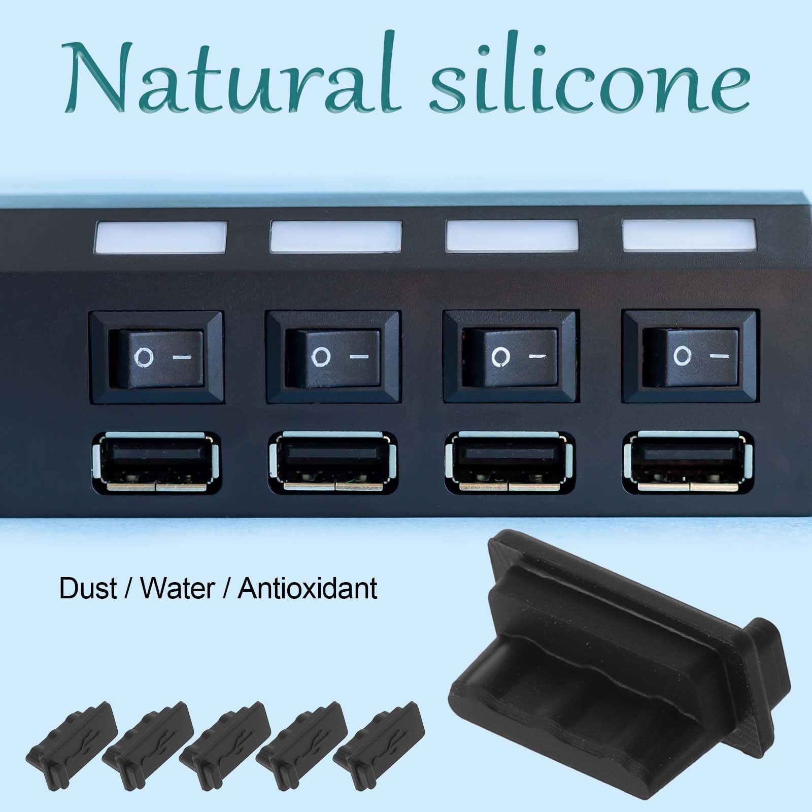 DKARDU USB C Dust Plugs USB Cover Port Anti Dust Cap Protector, Micro