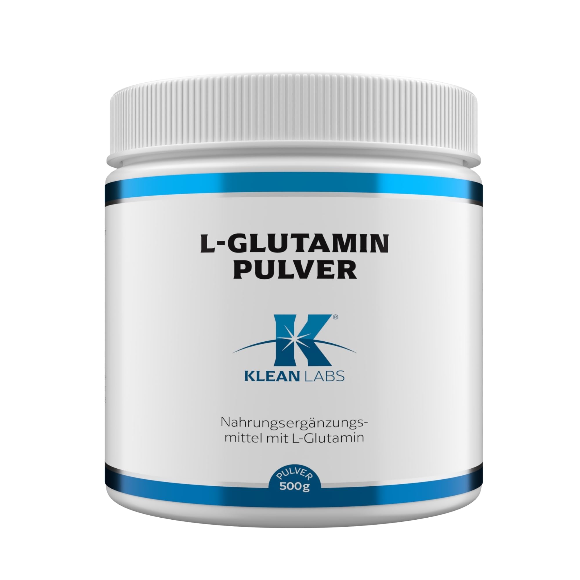 L-Glutamin Pulver - 5 g - 500 Gramm - ohne Gentechnik - unterstützt Muskeln, Darm und Immunsystem bei Belastung