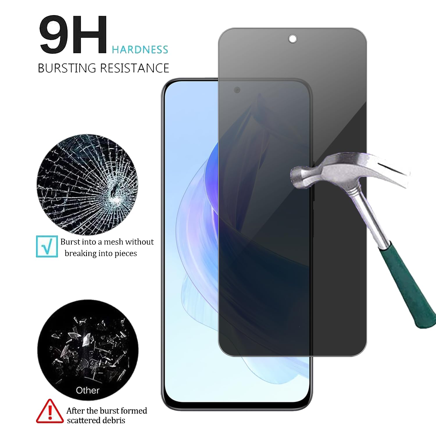 Protection écran Verre Trempé Honor 90 Lite - Lot De 3 Films - Dureté 9H, 0,33 Mm, Ultra Transparent - Installation Facile Sans Bulles - 4