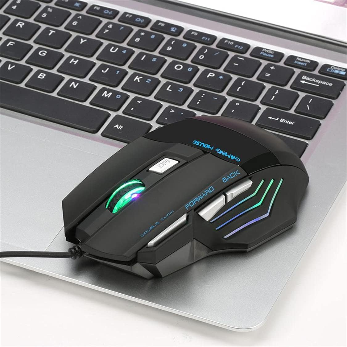 Gaming Mouse Compatible for Bloody A70 4000DPI USB Optical Gaming Mouse Colorful Glare Wired Mice