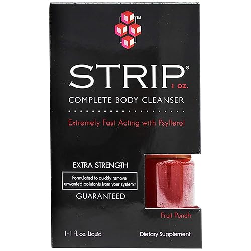 Wellgenix Strip Herbal Cleanse Detox Liquid - Limpiador de cuerpo entero - Bebida desintoxicante extra fuerte - Limpieza rápida - Ponche de frutas