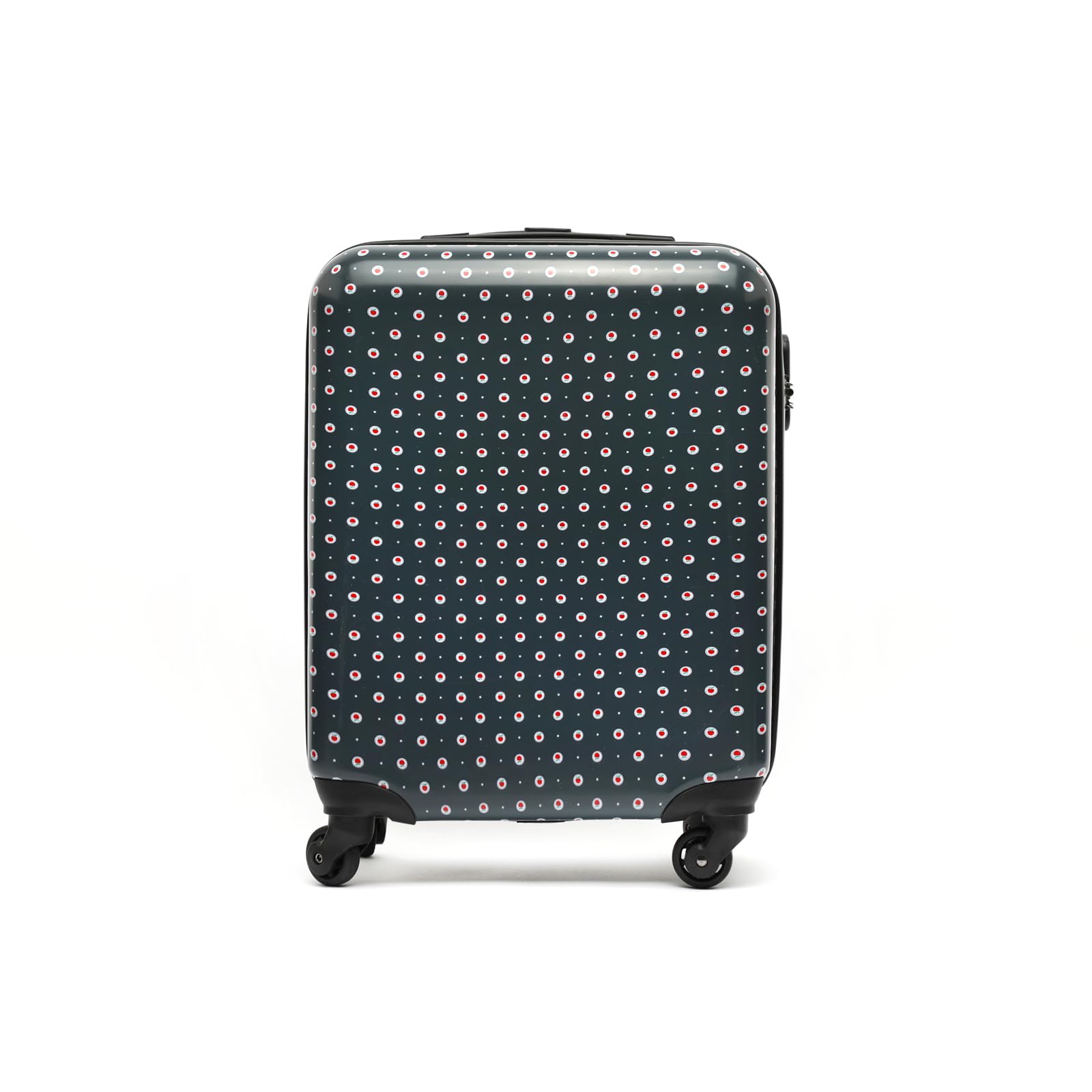MISAKO Maleta de Viaje Aras Negro Unisex - Equipaje rígido de 56x40x21cm de 2 Ruedas