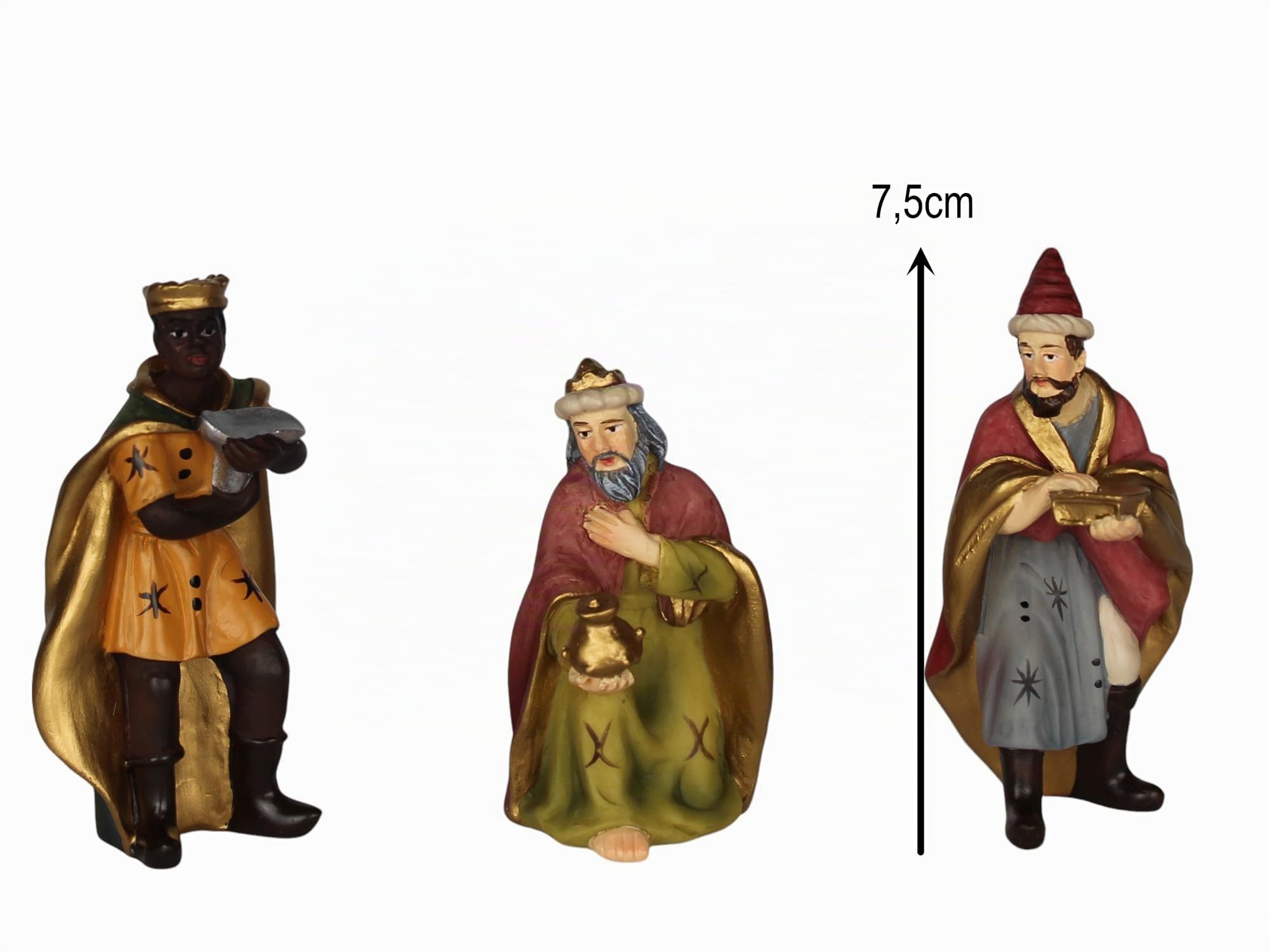 ZICOM Krippenfigurenset Eilat persisch ca. 8cm 11-TLG. Polyresin handbemalt