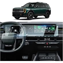 BIXUAN 2027 Telluride Screen Protector For 2027 Kia Telluride All trims Dual 12.3" Touchscreen 2027 Telluride Accessories 9H Tempered Glass [NO Fingerprint&Scratches]