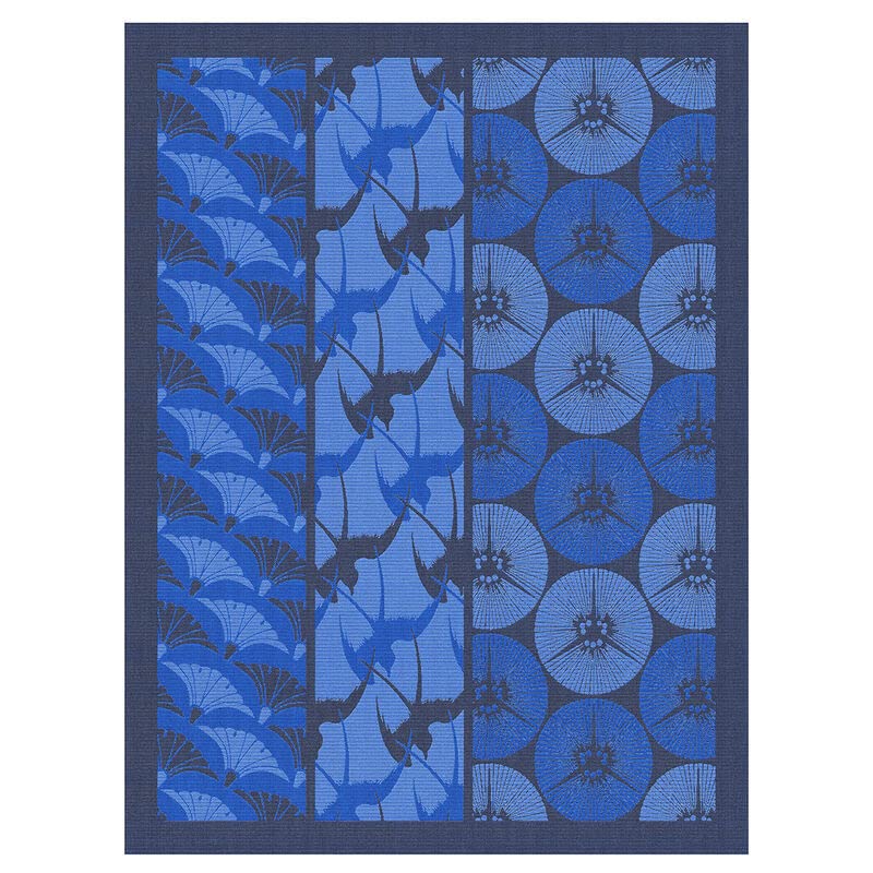 Torchon Yukata Indigo Le Jacquard Français pour sublimer vos moments de cuisine