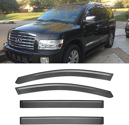 4 piezas para 2004-2014 Armada Sun Rain Guard Viseras de ventana disponible en Yaxa Costa Rica