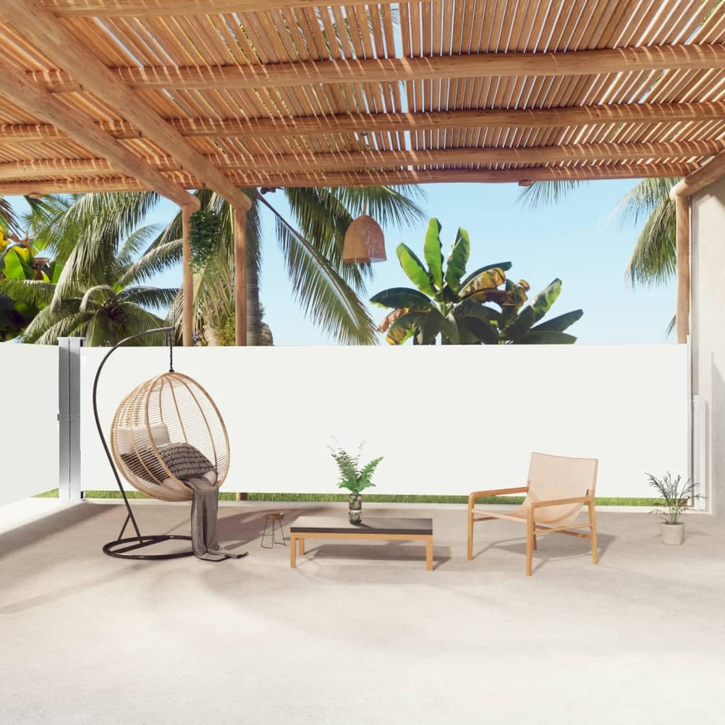 Store latéral extensible crème 160 cm protecteur pour votre terrasse et balcon