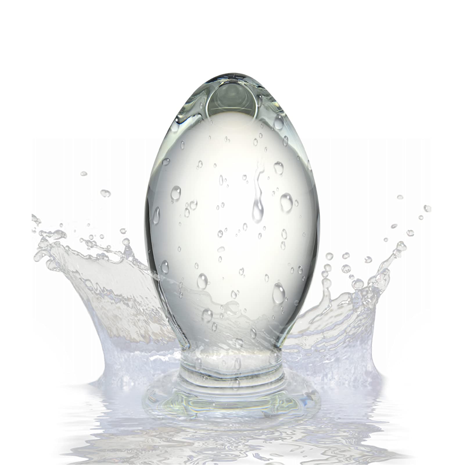 Cristal Analplug Glasdildo cristal Anale estimulación Buttplug, Roluck Analspielzeug para mujeres y hombres