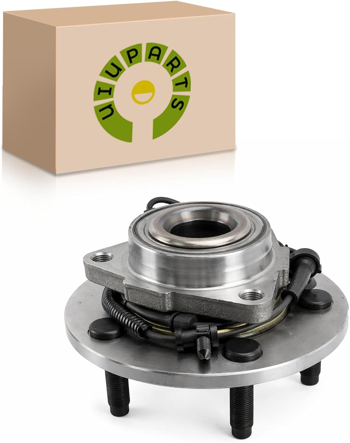 UIU Front Wheel Bearing Hub Assembly 5 Lug w/ABS Compatible with Dodge Ram 1500 5.7L 2006-2008,Ram 1500 4.7L 2006-2008,Ram 1500 3.7L 2006-2008, Ram 1500 8.3L 2006 Replace 515113