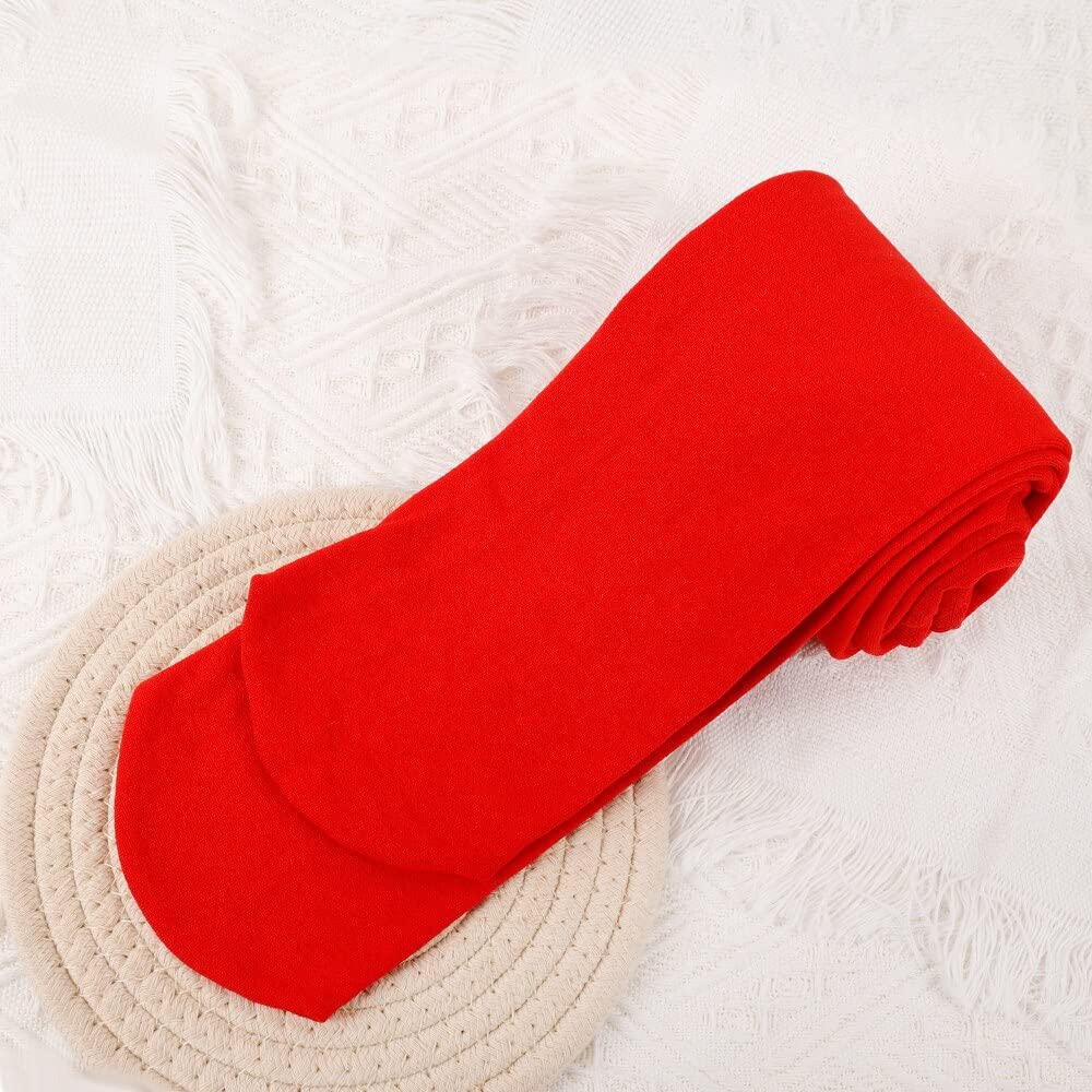 RWRAPS Warme Winter-Leggings für Damen, Thermo-Hosen, Strumpfhosen, mit Socken gefütterte Hosen, Samt-Strumpfhosen, hohe Taille, Woll-Leggings (Farbe: Grün, Größe: 40–70 kg) (Rot 40)
