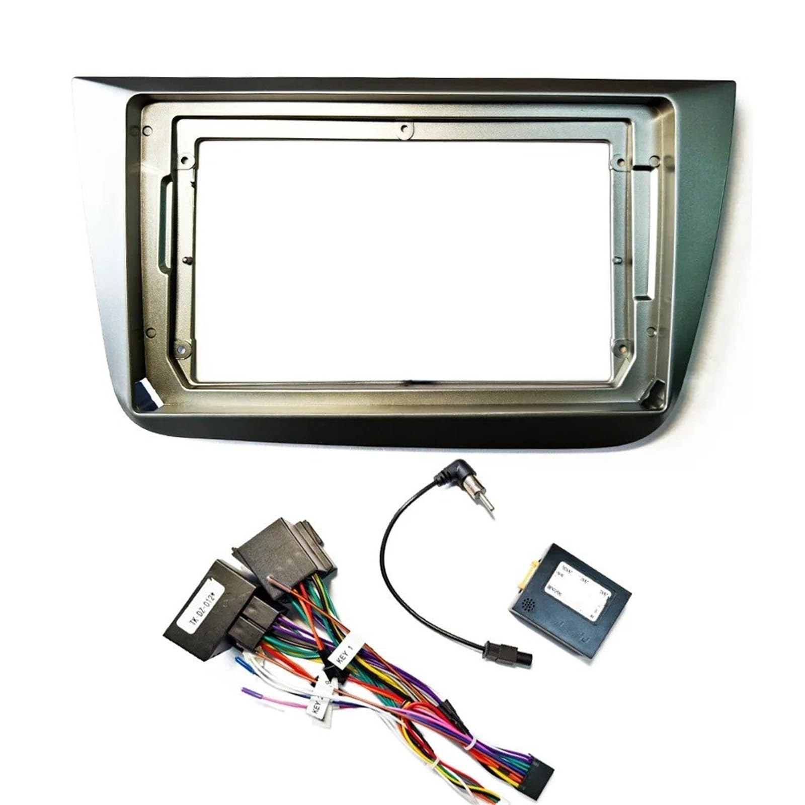 Radio De Coche 9 Pulgadas, Arnés Estéreo Android, Pantallas Tablero, Accesorios, Cables, Marco Fasica para Seat Altea Toledo 2004-2015 Marco Panel Radio Coche