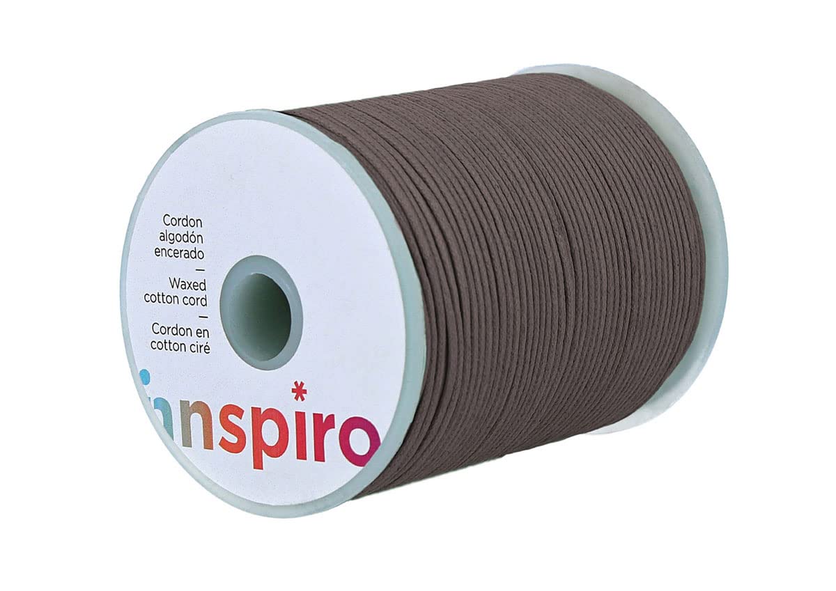 Innspiro Brown Cotton Cord Waxed Fine 1.5 Mm. 100 M.