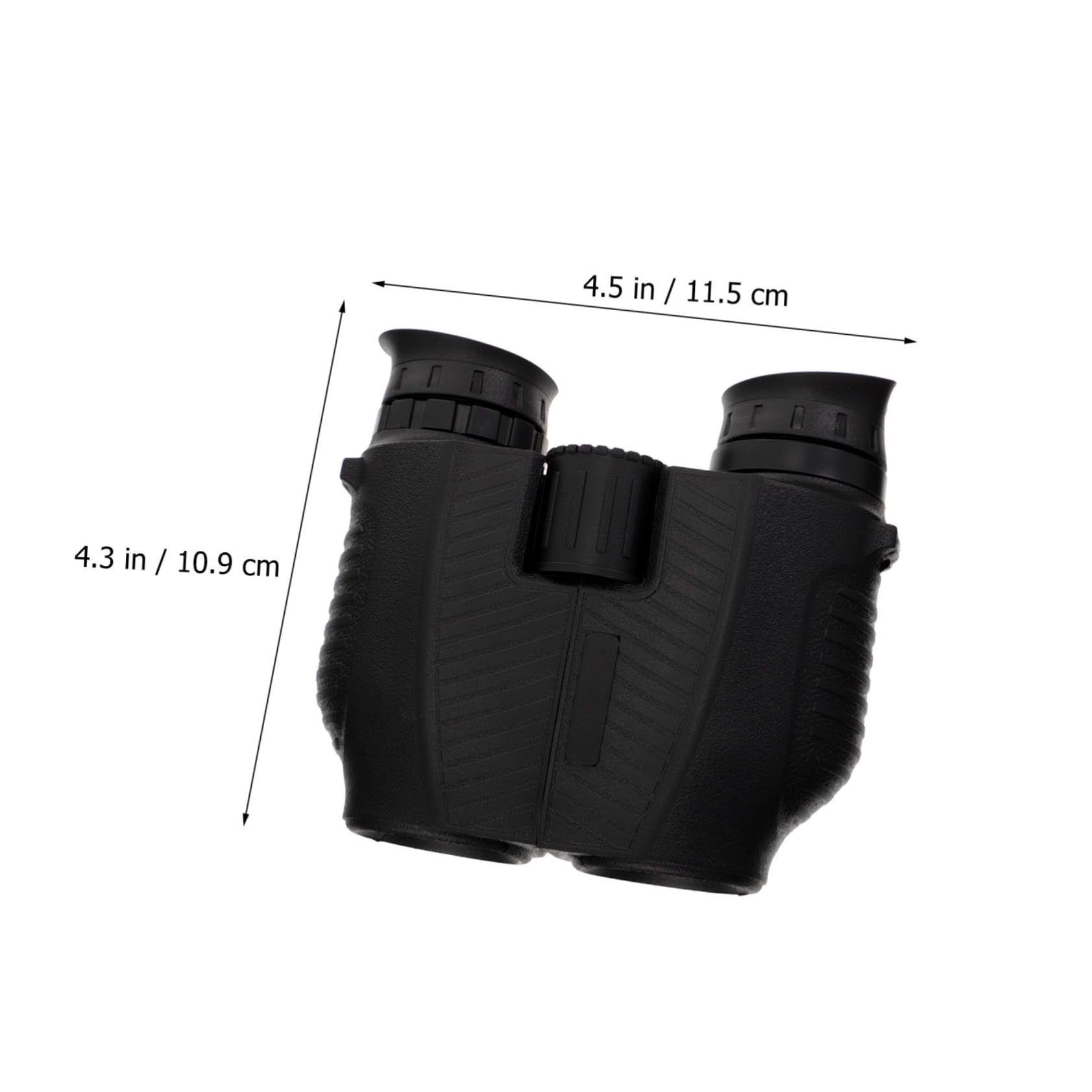 Tofficu Binocolo Compatto 12x25 Nero in Gomma Grande Oculare e Vista Larga per Concerti e Birdwatching, Resistente All'acqua e Comodo da Usare
