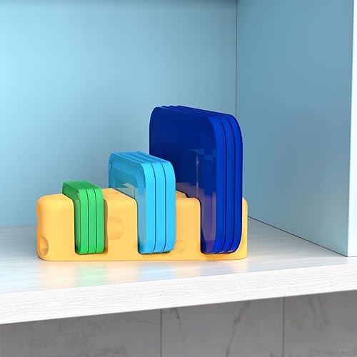 Miniatura 2 de FTOYIN Organizador de tapa de contenedor de almacenamiento de alimentos, organización perfecta de cocina o almacenamiento de cocina, incluye 3