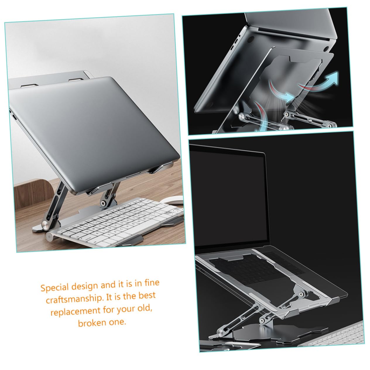 DOITOOL Soporte para Computadora Portátil De Soporte Elevador Antideslizante Ergonómico
