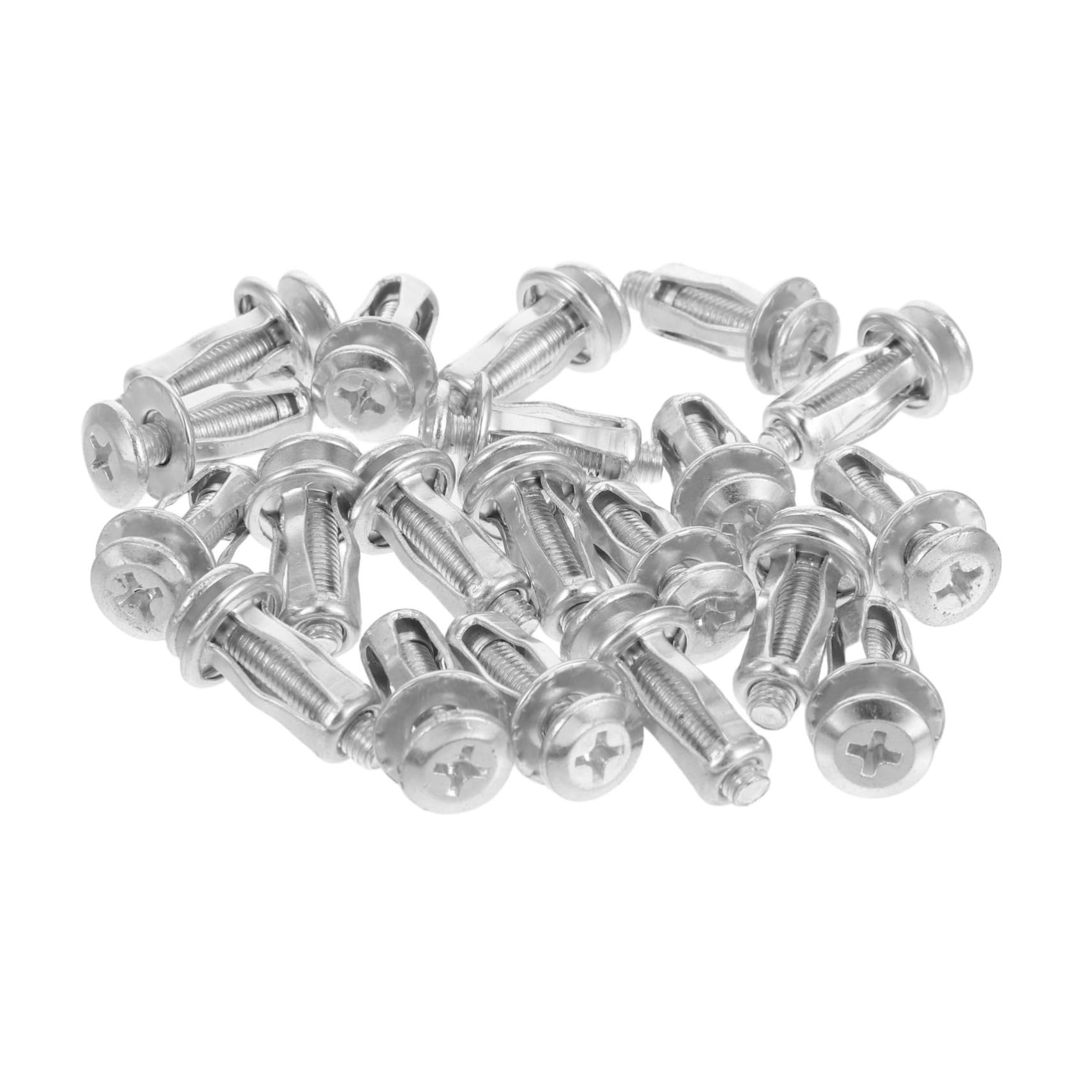 MUCKLILY Hollow Wall Anchor Kit 20pcs Concrete Wall Screws Door Anchor for Hollow Doors Metal Cladding