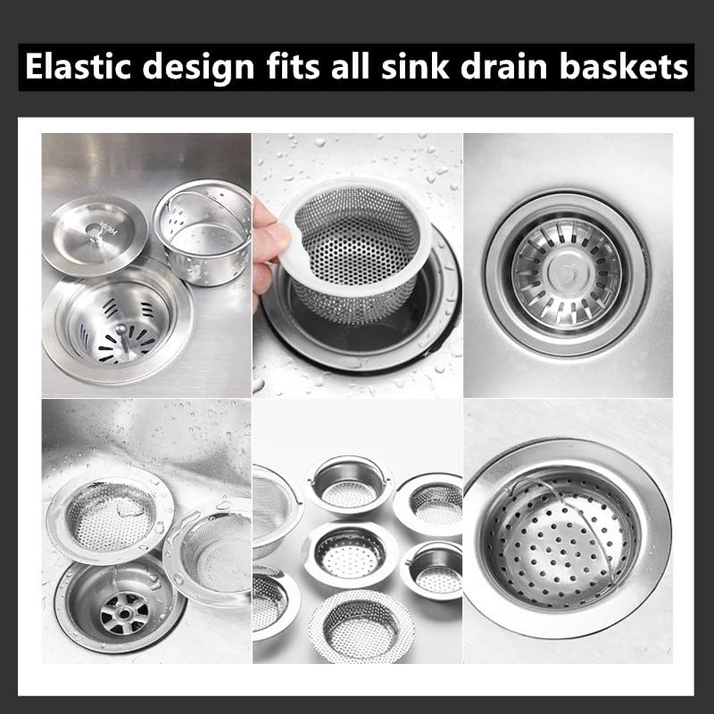 Bolsas de filtro desechables para colador de fregadero de cocina miniatura 5
