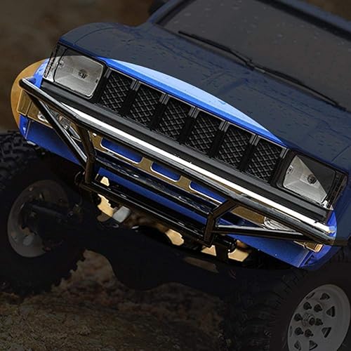 Miniatura 5 de Dilwe Parachoques delantero trasero de coche RC, parachoques delantero trasero de metal para TF2 / TF1 escala 1/10 RC Crawler modelo de vehículo