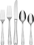 Oneida T837045AL20 Lincoln 45-Piece Everyday Flatware Set, Service for 8