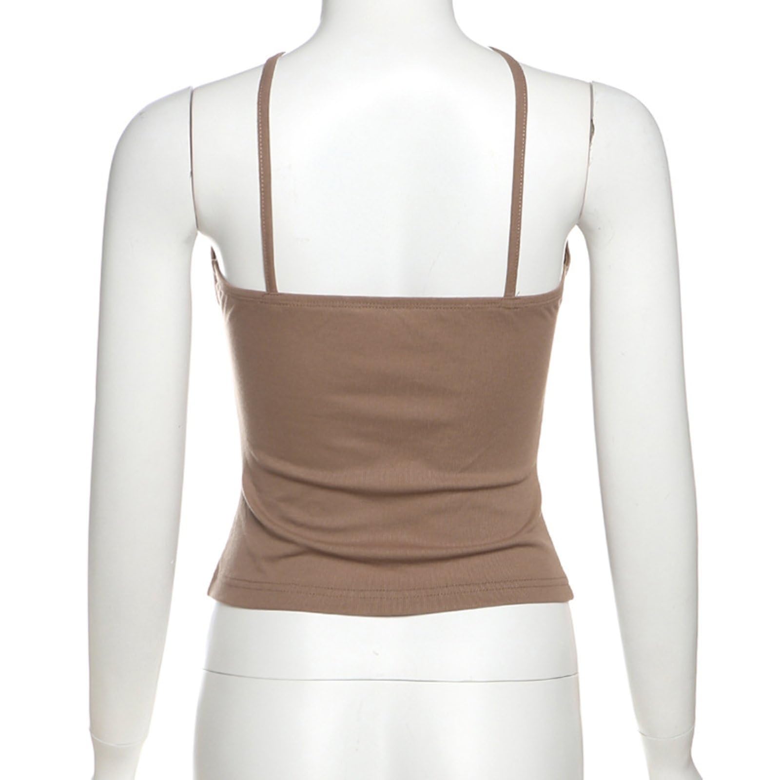 Top Estivo Senza Schiena Con Collarino Incrociato Per Donne Slim Fit Ideale Per Uscire
