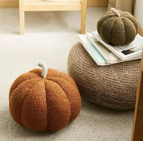 Miniatura 7 de Almohada de calabaza, almohadas decorativas de calabaza, almohada en forma de calabaza en 3D, almohadas de Halloween para sofá, decoración de
