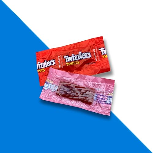 Miniatura 3 de CandyKrave Twizlers - Caramelo torcido con sabor a fresa (2 libras, 70 piezas), dulces twizzllers envueltos individualmente a granel, dulces