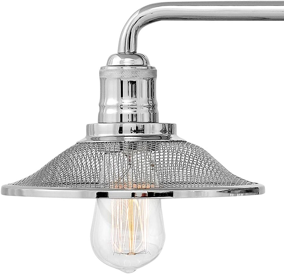 Hinkley Rigby Three Light Bathroom Vanity Fixture, Polished Nickel