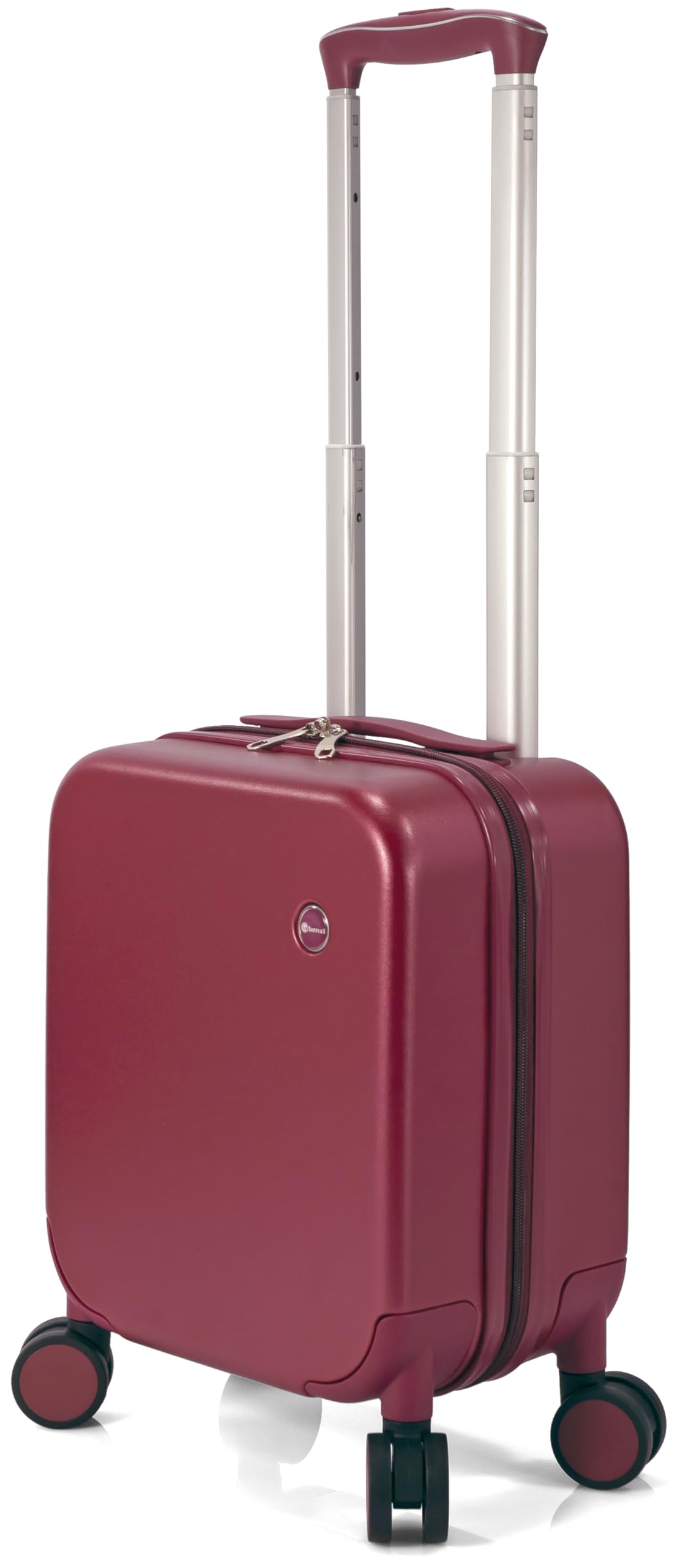 BENZI | Maleta de Cabina 40x30x20 cm | 4 Ruedas Dobles Multidireccionales | Equipaje de Mano Aprobado RYANAIR VUELING y VOLOTEA | Ligera y Resistente | Azul (Rosa)