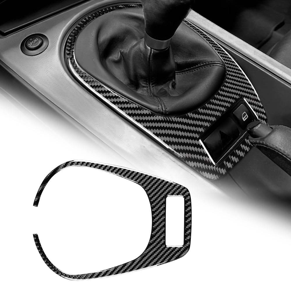 AIRSPEED Carbon Fiber for BMW Z4 E85 E86 2003 2004 2005 2006 2007 2008 Car Gear Shift Inner Frame Cover Center Console Gear Box Trim Accessories,