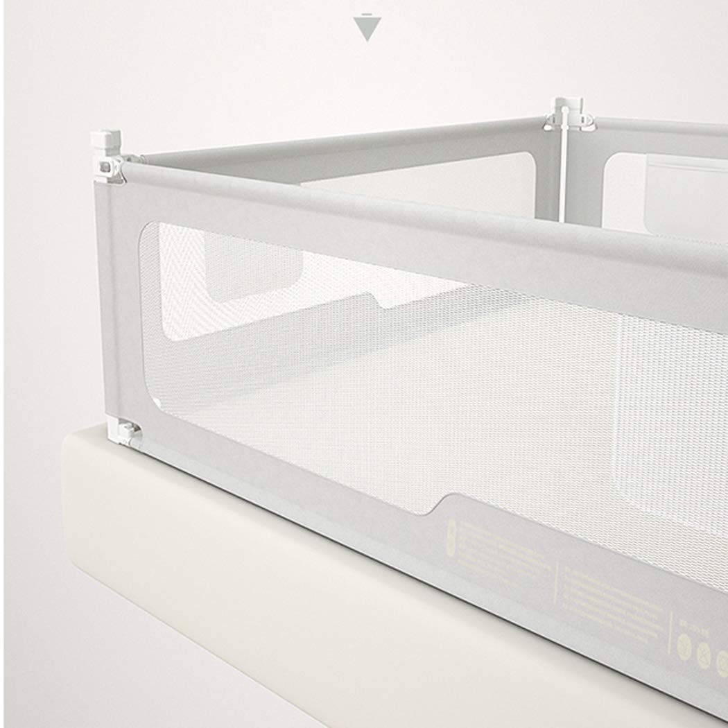 Barandillas de Cama, barandilla de protección anticaídas, barandilla de Seguridad para niños, barandilla de Cama abatible, Bisel para mesita de Noche, Universal, 1,8 m, 2
