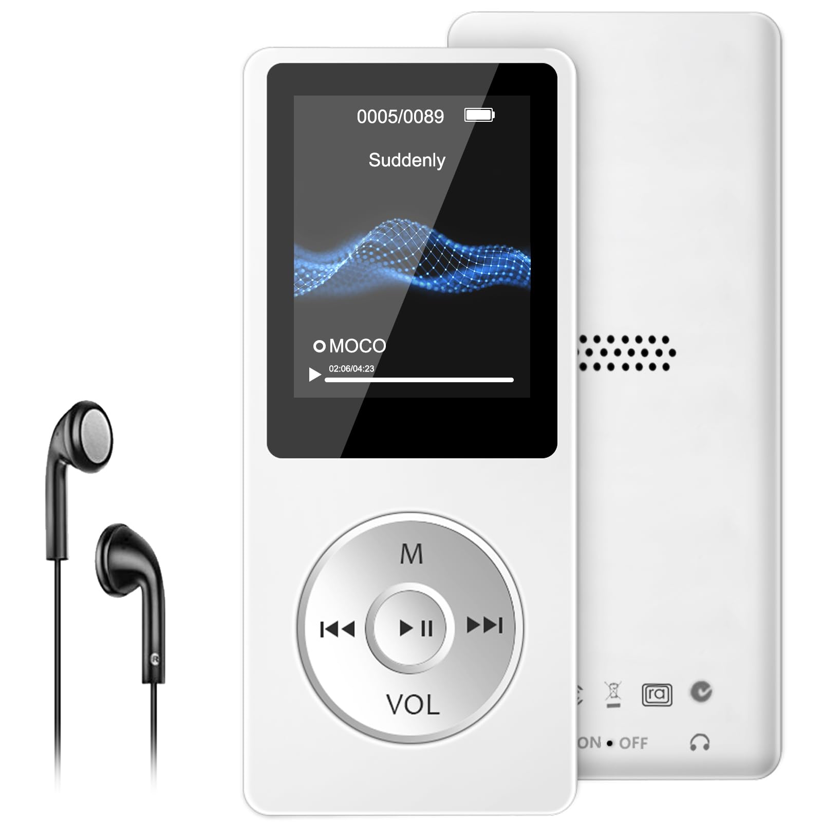 MP3 Player with Bluetooth 5 0 1 8 inch Screen Portable Music Player with HD Speaker HiFi Music