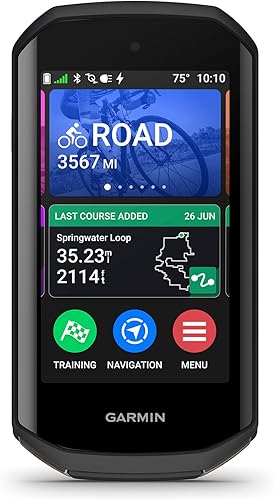 Garmin Edge 1050, Computadora de ciclismo premium, pantalla táctil de colores vivos, altavoz integrado, funciones avanzadas de entrenamiento y paseo