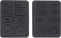 Vista 2 de Tapón antipolvo para PS5 Consola delgada Protector de silicona LAN HDMI Tipo-C Cubierta Accesorios de consola