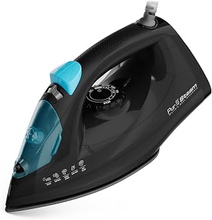 PurSteam Professional 1250W Steam Iron: Burst Steam, Non-Stick Soleplate, Auto Shut-Off for Effortless Wrinkle Removal