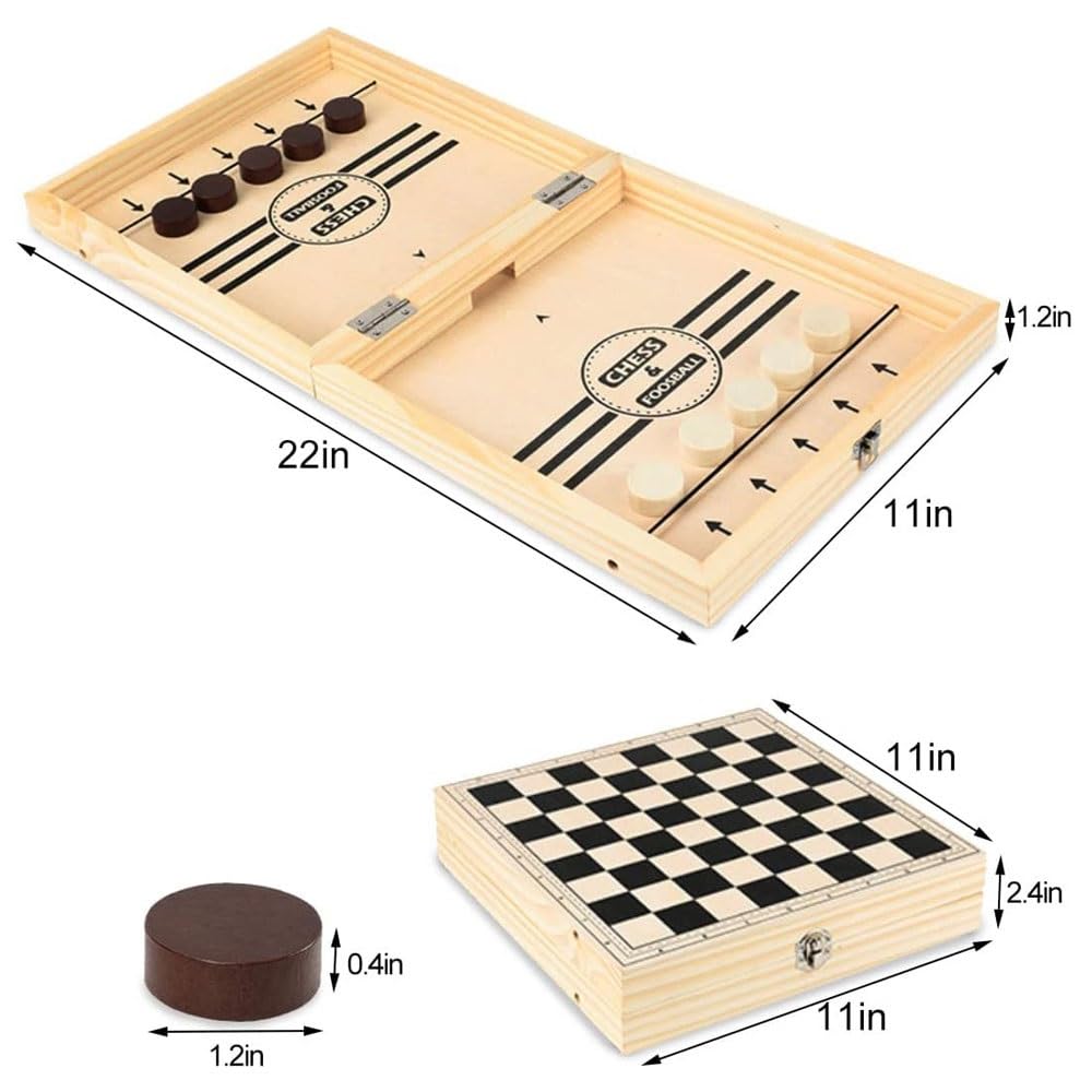 ajedrez magnetico Juegos de Mesa Madera 4 en 1, portátiles, Plegables, Viaje, Escritorio, interactivos, for familias, niños y Adultos
