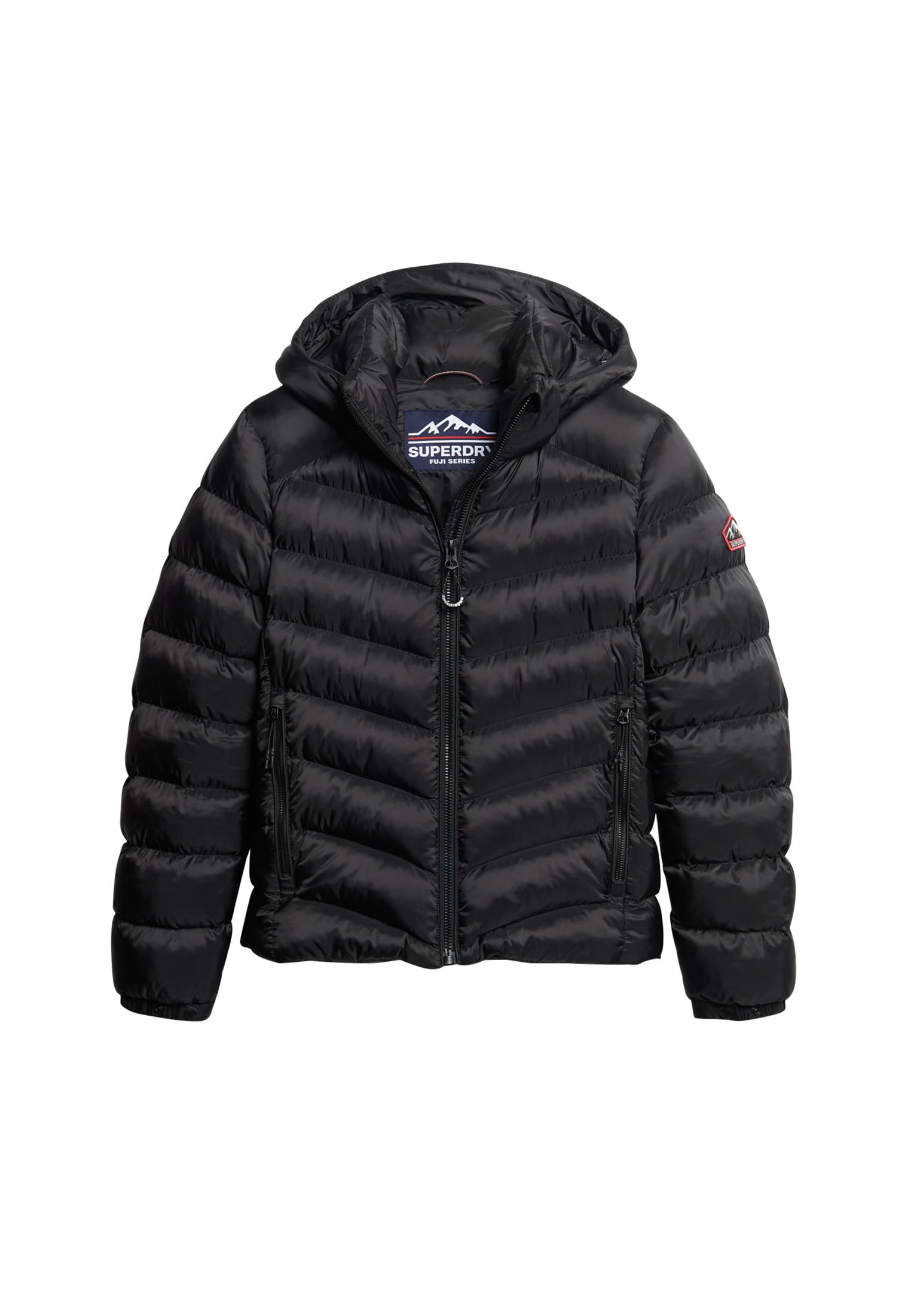 Superdry Noir Hooded Puffer Jacket Fuji
