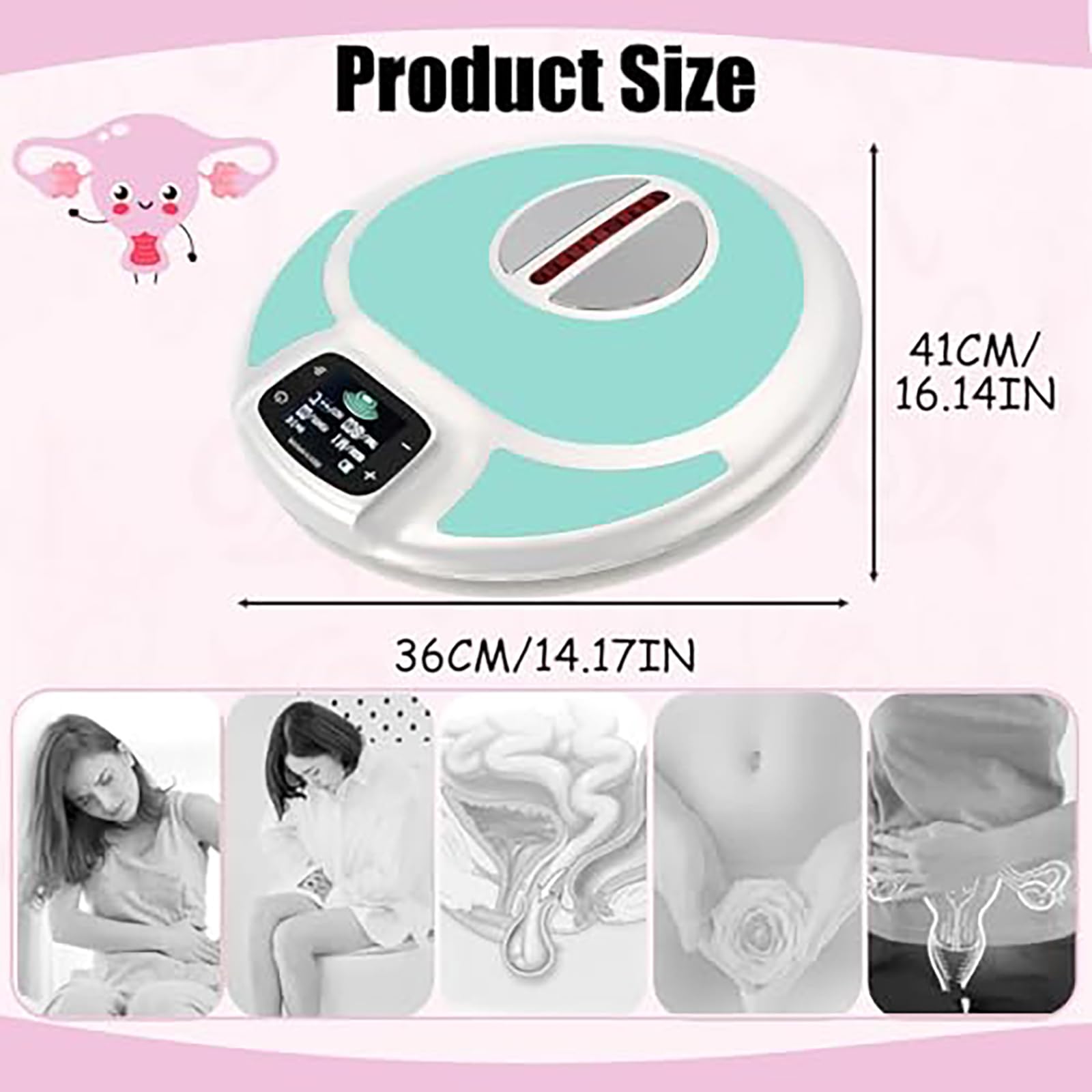 Dispositivo per L'allenamento del Pavimento Pelvico per Donne, Dispositivo per Esercizi di Kegel con 5 modalità, Macchina EMS per I Muscoli del Pavimento Pelvico Green