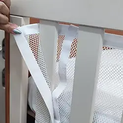 Tela Respirável para Berço Americano Antissufocante Branca 2 Peças Menino e Menina Protetor de Berço