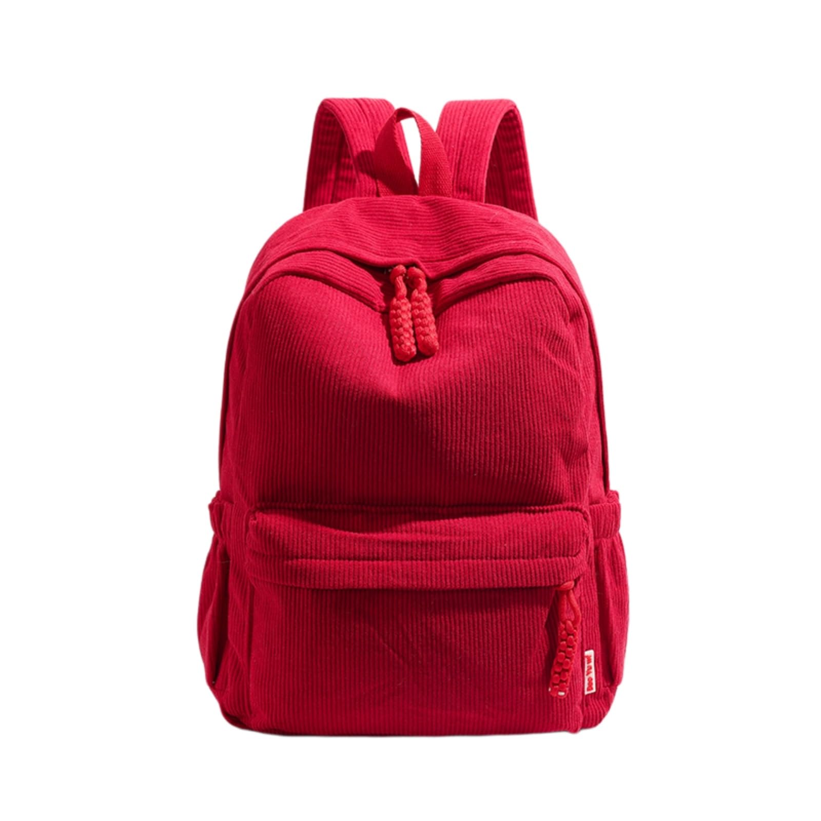 Zaino in Corduro Casual, Grande Borsa di Stoccaggio Leggera con Design alla Moda per Abiti Quotidiani E Viaggi-Green