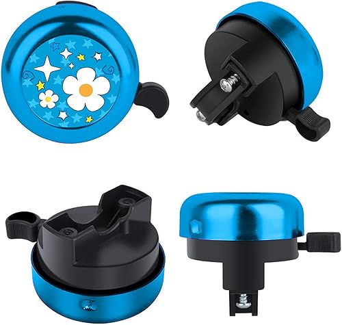 Miniatura 26 de Timbre de bicicleta de aluminio para bicicleta, timbre de bicicleta con sonido fuerte y nítido, para adultos, niños, niñas, niños, 5