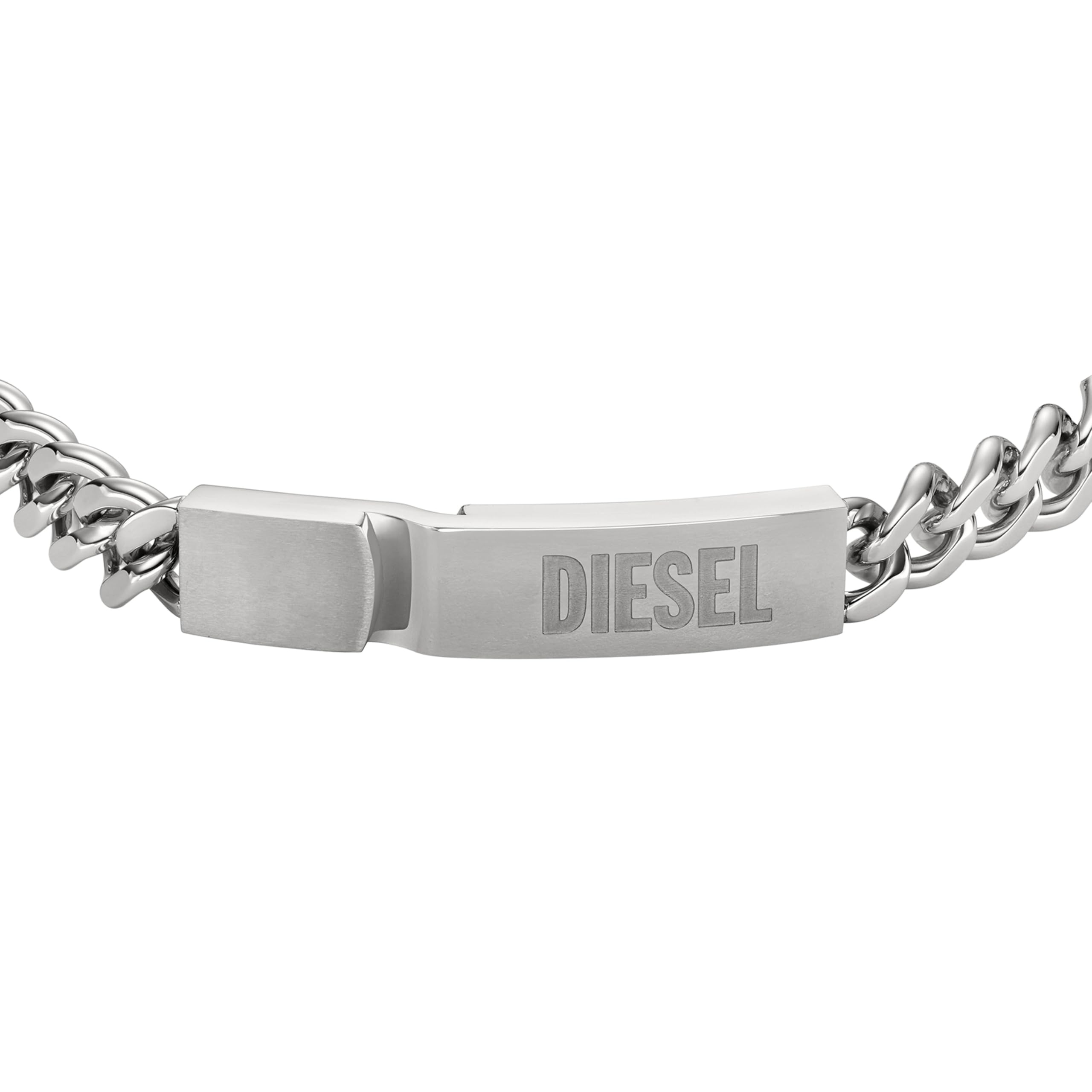 Diesel Men's Silver tone Stainless steel with lobster clasp closure bracelet