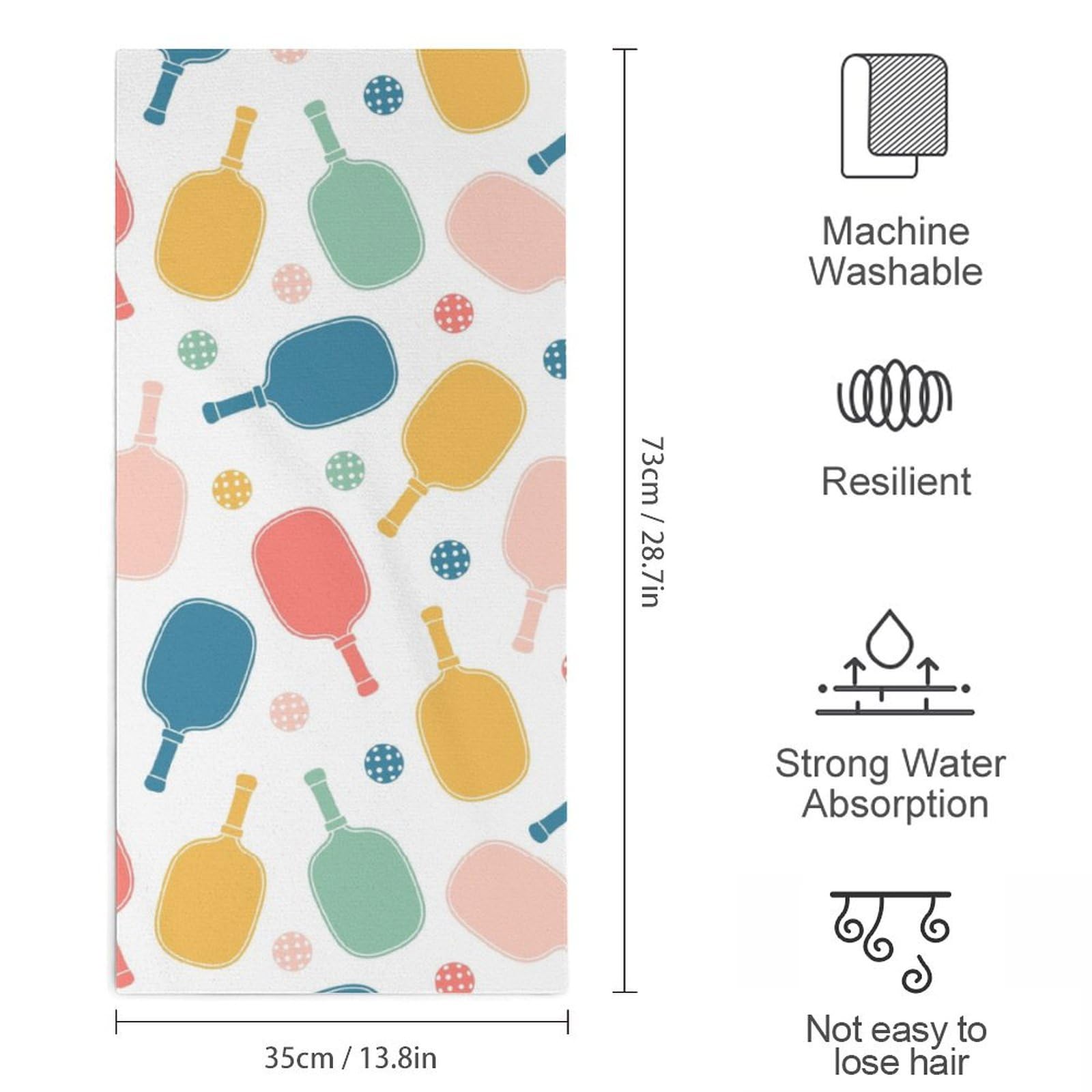 velumair Pickleball Balls and Paddle Bathroom Hand Towels Bath Towels Face Towel Decorative Fingertip Towels for Bathroom Home Kitchen Hotel Gym Spa