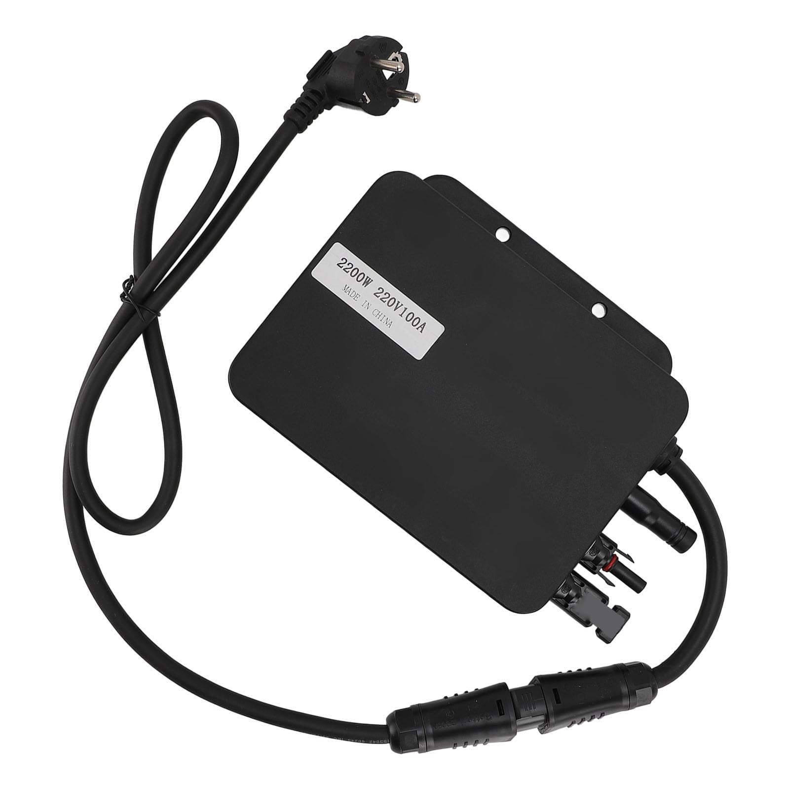 2200-W-MPPT-Solar-Grid-Tie-Mikro-Wechselrichter, Drahtloser Bluetooth-Mikro-Wechselrichter, Maximale Eingangsspannung 60V, Wasserdichter IP67-AC-Ausgang, Montage der Stützhalterung