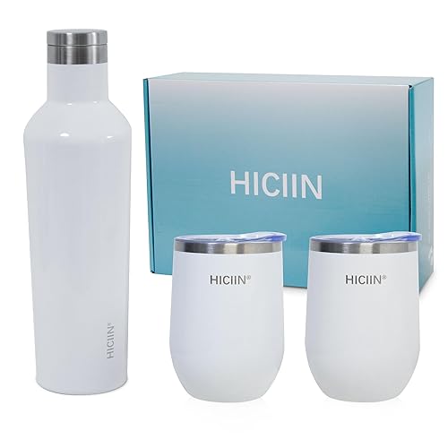 Stainless Steel Wine Tumblers with Lid TWO 12oz & Insulated