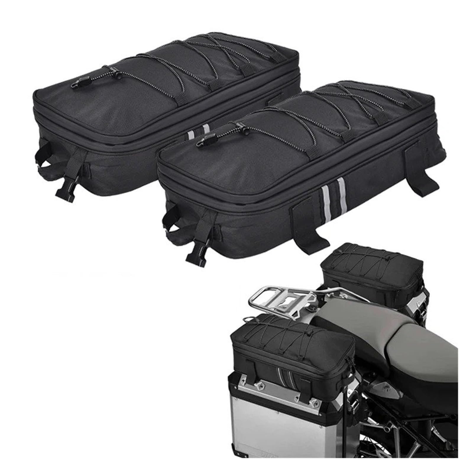Moto Selle Bagagli per BMW R1200GS R1250 GS LC F650 G310 ADV Adventure - Bauletti Laterali Borse da Viaggio con Serbatoio (2pc)